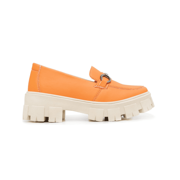 Mocassim Karla Feminino Laranja - Hella Shoes
