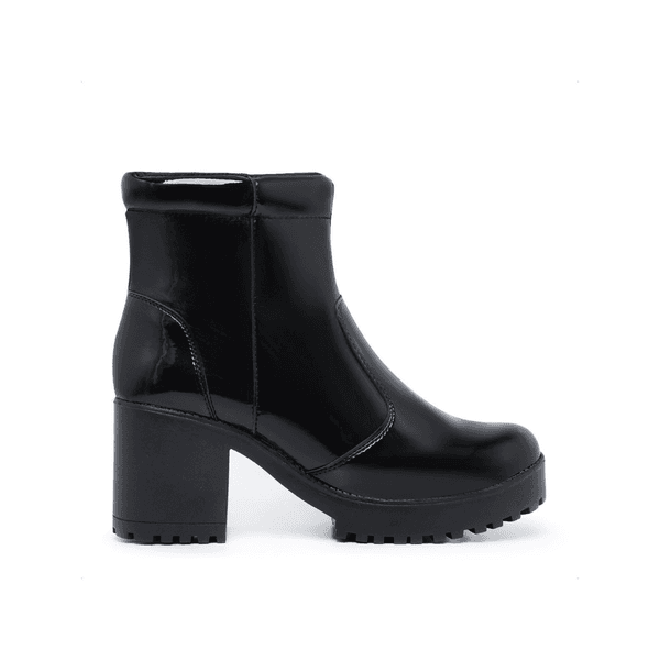 Coturno Mari Feminino Verniz Preto