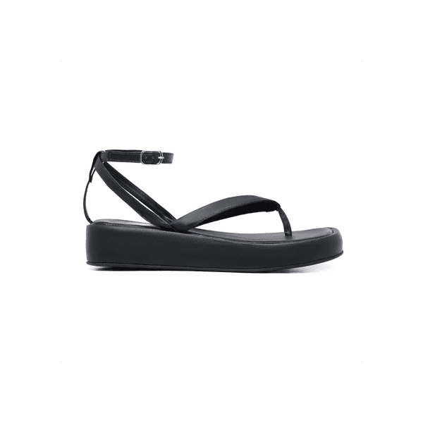 Sandália Flatform Feminina Lua Preta - Hella Shoes