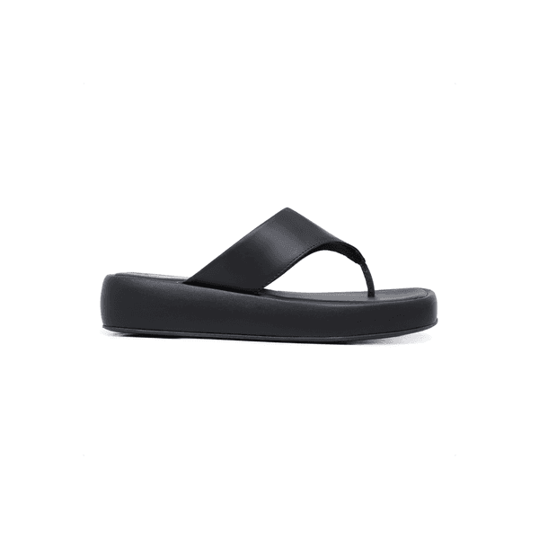 Sandália Flatform Feminina Bia Preta - Hella Shoes