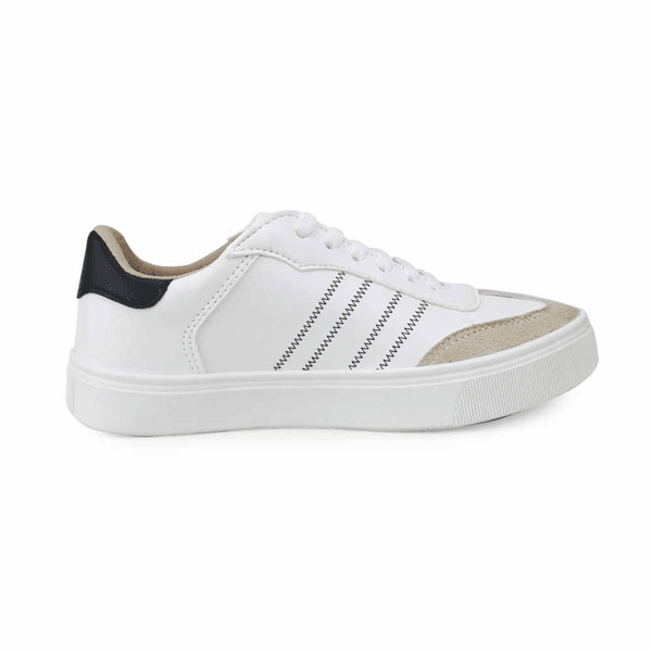 Tênis Feminino Yara Premium Branco Caramelo - Hella Shoes