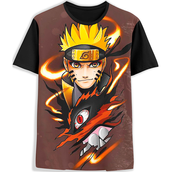 Camiseta Full 3d Naruto Raposa 