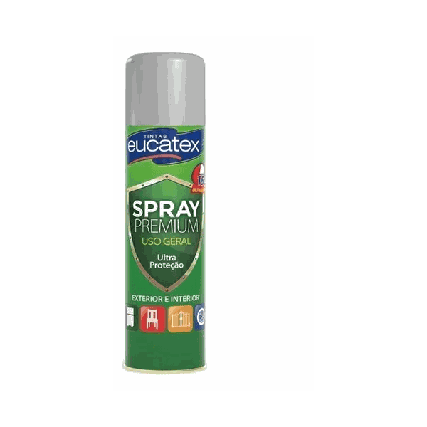 EUCATEX SPRAY METALIZADO PRATA 350ML
