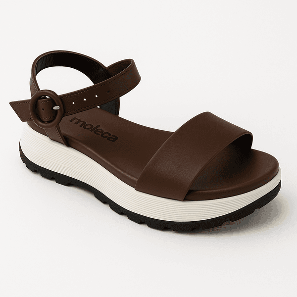 SANDÁLIA FEMININA MOLECA 5537.101 FLATFORM LANÇAMENTO
