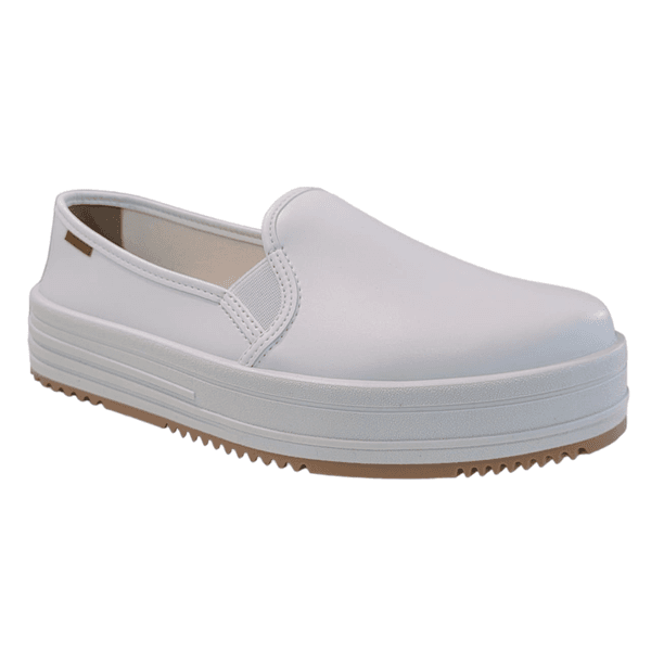 TÊNIS FEMININO MOLECA CALCE FÁCIL CONFORTO - BRANCO