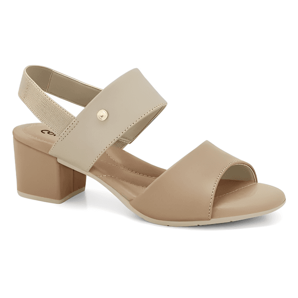 SANDALIA FEMININA COMFORTFLEX CAQUI CONFORTÁVEL - CAQUI