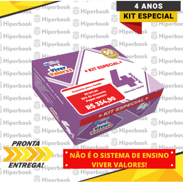 Viver Valores - Kit Especial - 4 Anos - REFORMULADO