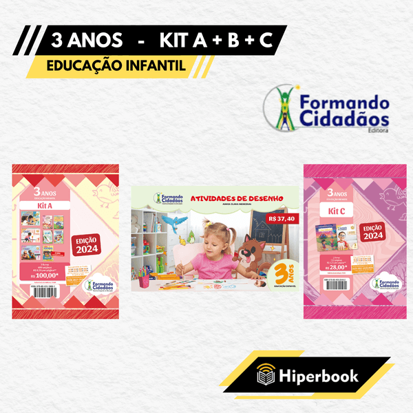 Formando Cidadãos - 3 Anos - Kit A + B + C - Educação Infantil