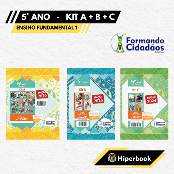 Formando Cidadãos - 5° Ano - Kit A + B + C - Ensino Fundamental 1