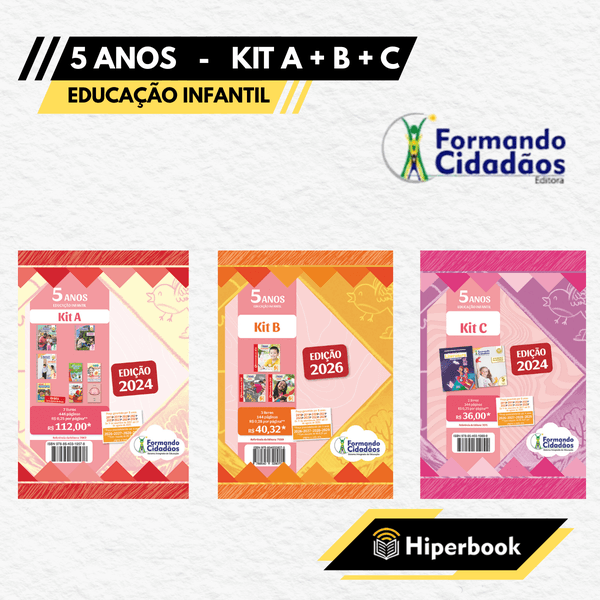 Formando Cidadãos - 5 Anos - Kit A + B + C - Educação Infantil