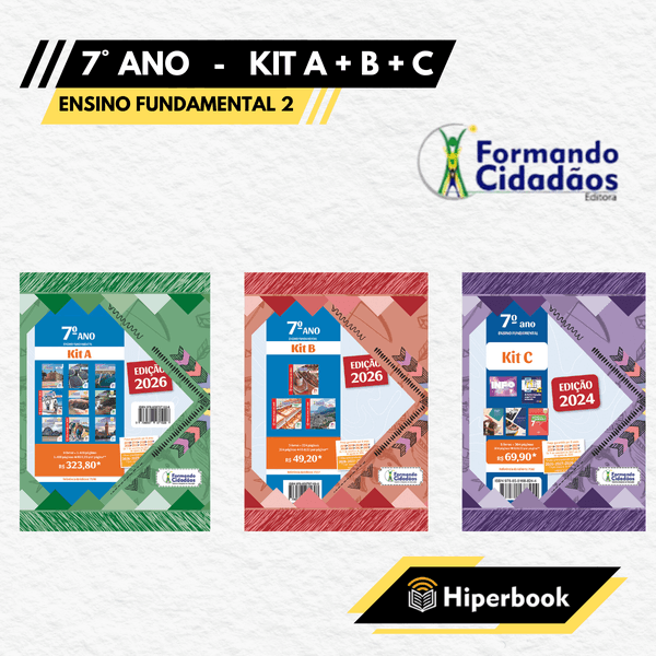 Formando Cidadãos - 7° Ano - Kit A + B + C - Ensino Fundamental 2