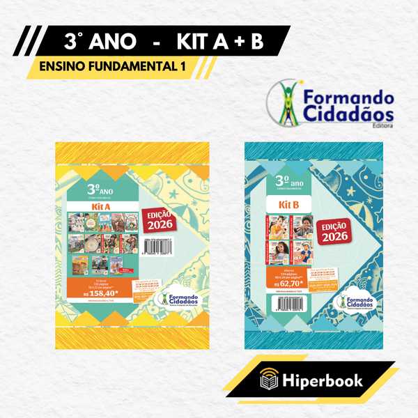 Formando Cidadãos - 3° Ano - Kit A + B - Ensino Fundamental 1