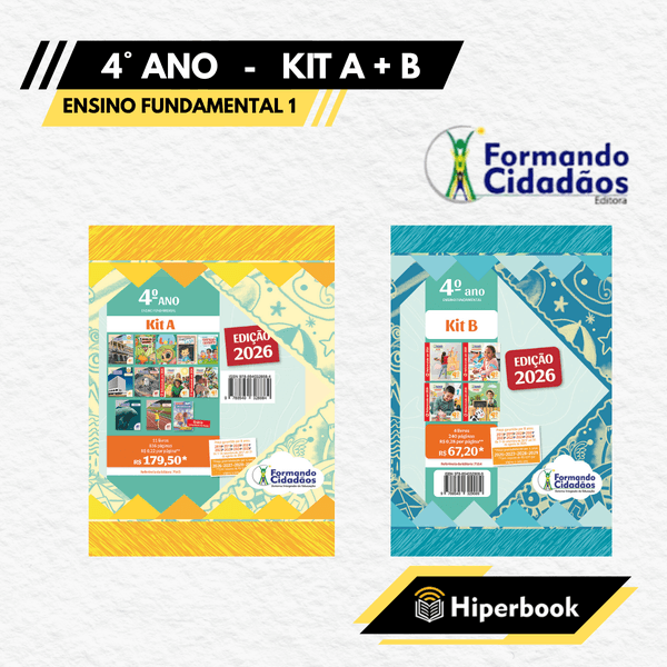 Formando Cidadãos - 4° Ano - Kit A + B - Ensino Fundamental 1