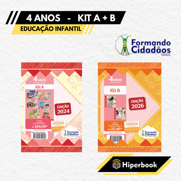 Formando Cidadãos - 4 Anos - Kit A + B - Educação Infantil
