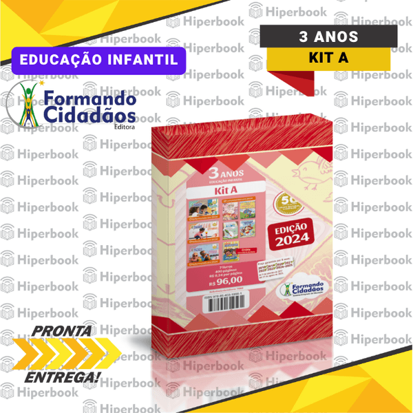 Formando Cidadãos - 3 Anos - Kit A - Educação Infantil - 2024