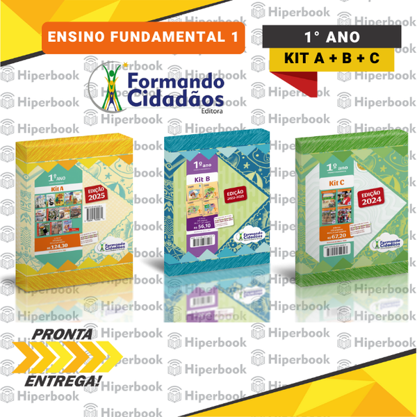 Formando Cidadãos - 1° Ano - Kit A + B + C - Ensino Fundamental 1