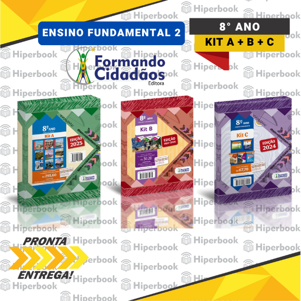 Formando Cidadãos - 8° Ano - Kit A + B + C - Ensino Fundamental 2