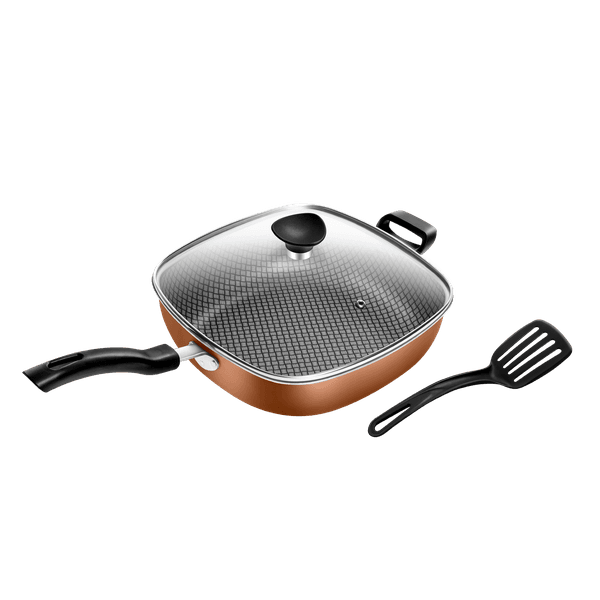 Frigideira Wok Quadrada Patolux N°29 Antiaderente Cobre