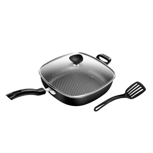 Frigideira Wok Quadrada Patolux N°29 Antiaderente Preto