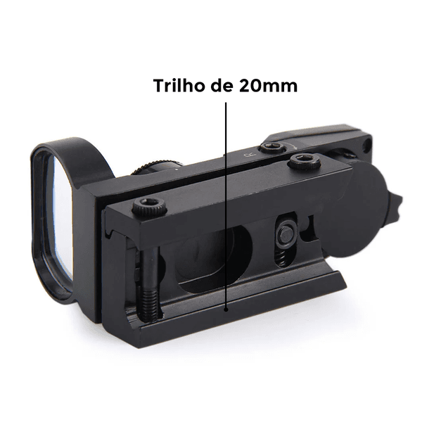 Mira Airsoft Red Dot Panorâmico Holográfico Red/green Metal