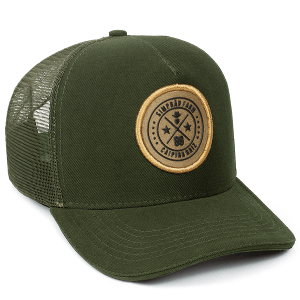 Boné Trucker Simprão Farm Caipira Raiz Verde