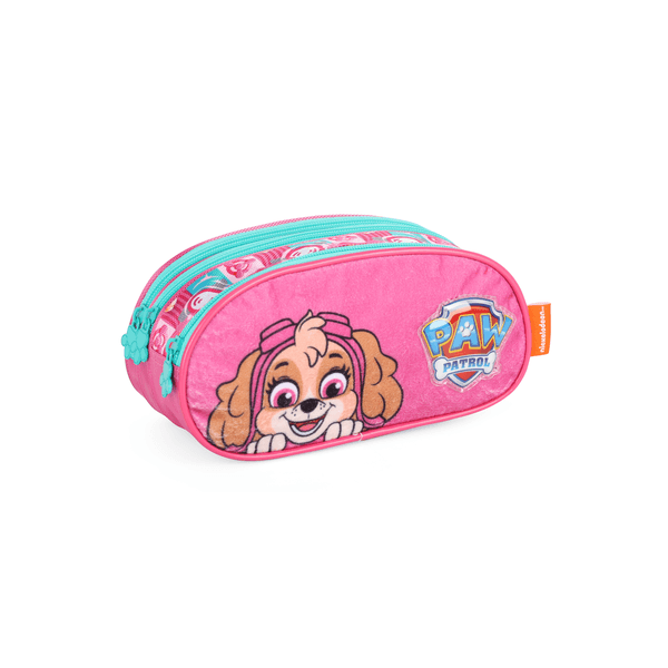 Estojo Escolar Triplo Infantil Skye Patrulha Canina - Luxcel