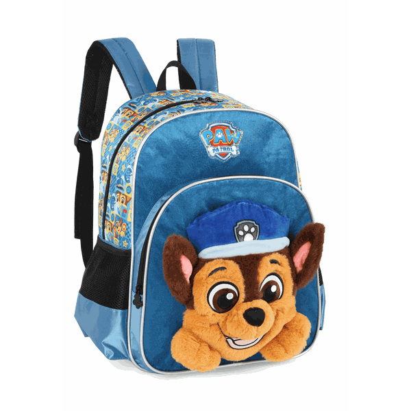 Mochila Escolar Baby Masculina 11L Chase Patrulha Canina - Luxcel
