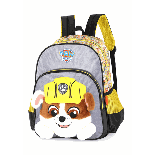 Mochila Escolar Baby Masculina 11L Rubble Patrulha Canina - Luxcel