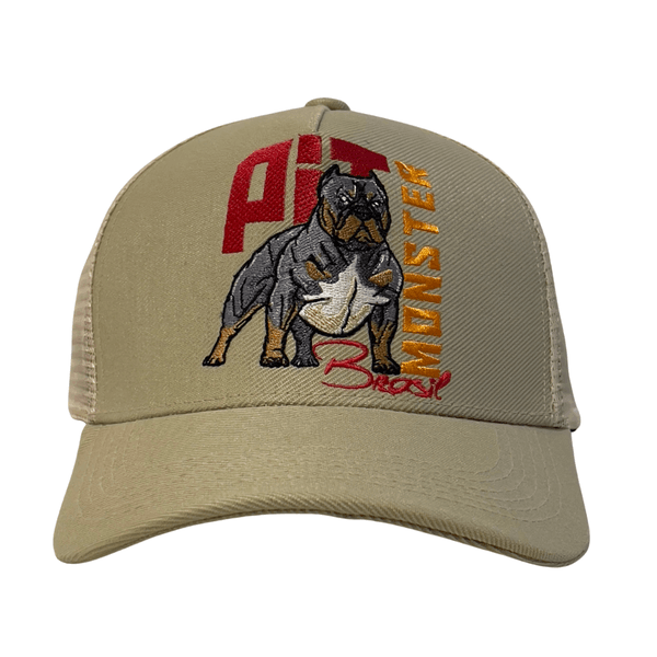 BONÉ IDR TRUCKER ABA CURVA OFICIAL - PIT MONSTER- CAQUI