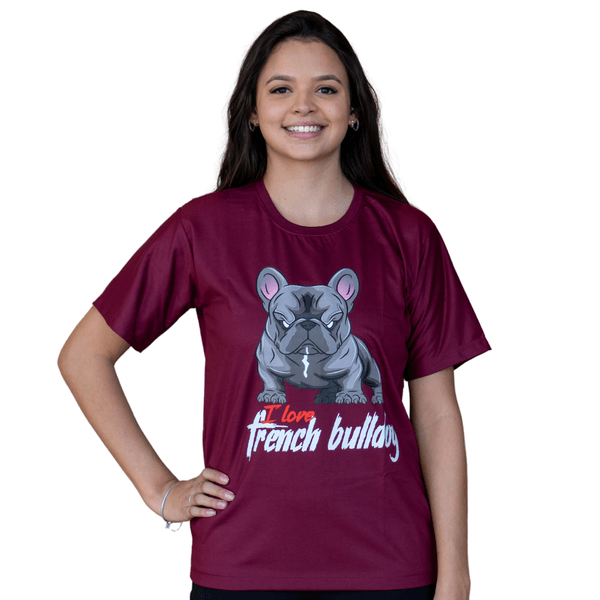 CAMISETA I LOVE FRENCH BULDOGUE
