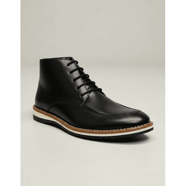Sapato Masculino Oxford Esporte Fino Bota Couro Legitimo Preto