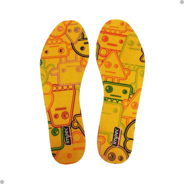 Palmilha Infantil De Ajuste E Conforto Unissex - Cor Amarela