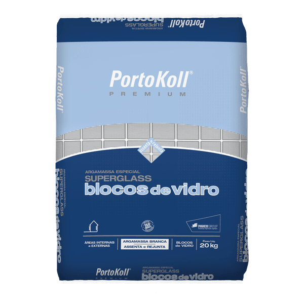 Argamassa Super Glass - BRANCO NEVE - Portokoll - Sc 20 kg 