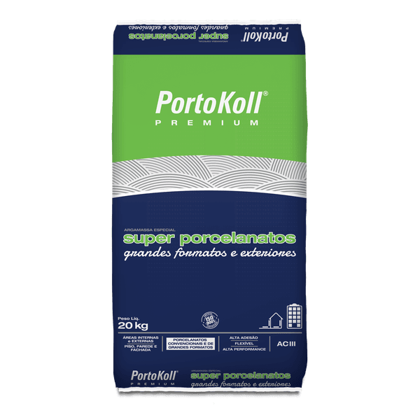Argamassa AClll - Super Porcelanatos Portokoll - Sc 20 kg 