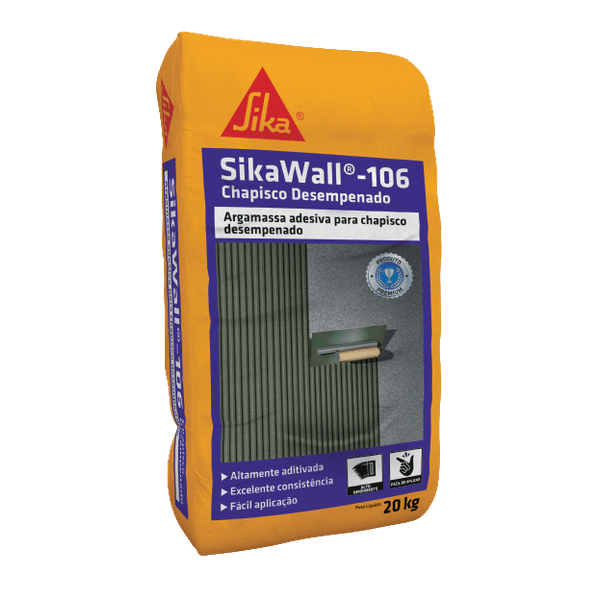 SIKAWALL -106 - CHAPISCO DESEMPENADO - SC 20KG