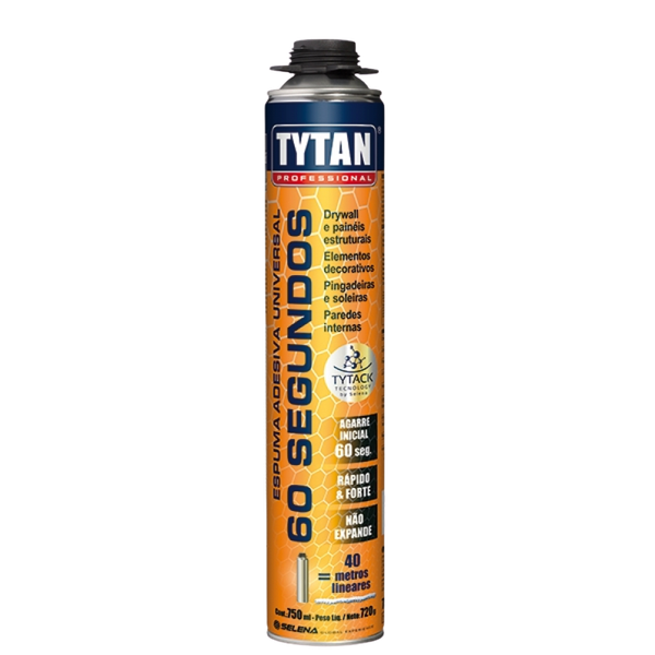 Espuma Adesiva 60 Segundos - Tytan 750ml