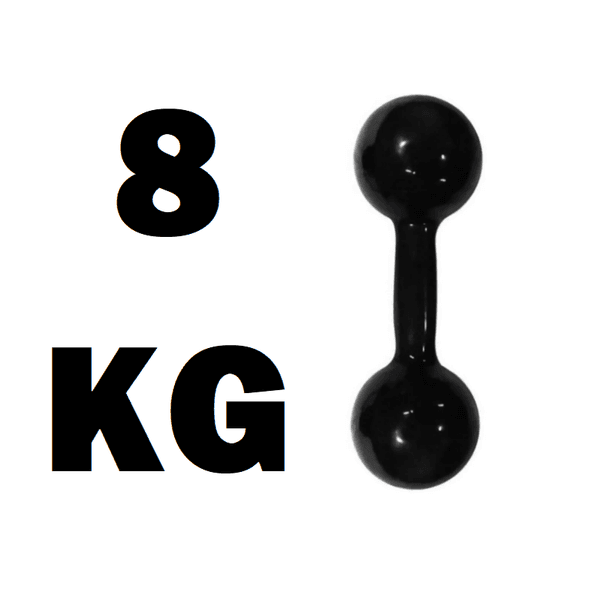 Halter Emborrachado 8Kg - Infinity Fitness 