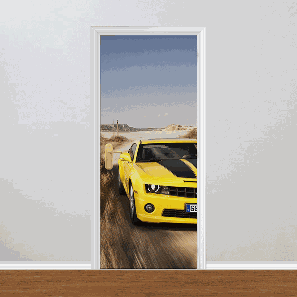 Adesivo para Porta - Camaro Amarelo