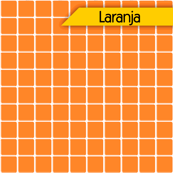 Pastilhas Resinadas - Cor Laranja