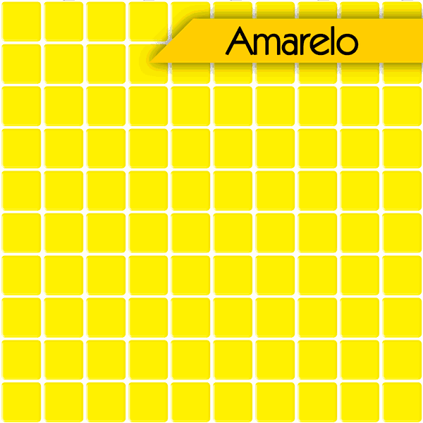 Pastilhas Resinadas - Cor Amarelo