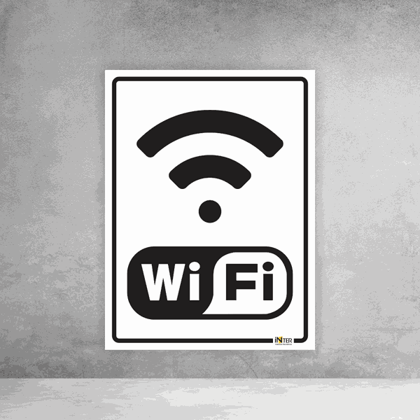Placa de Sinalização - Wifi