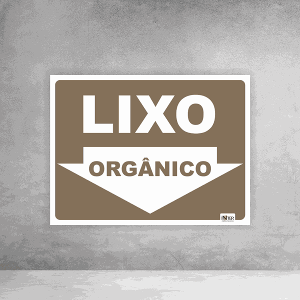 Placa de Sinalização - Lixo Orgânico