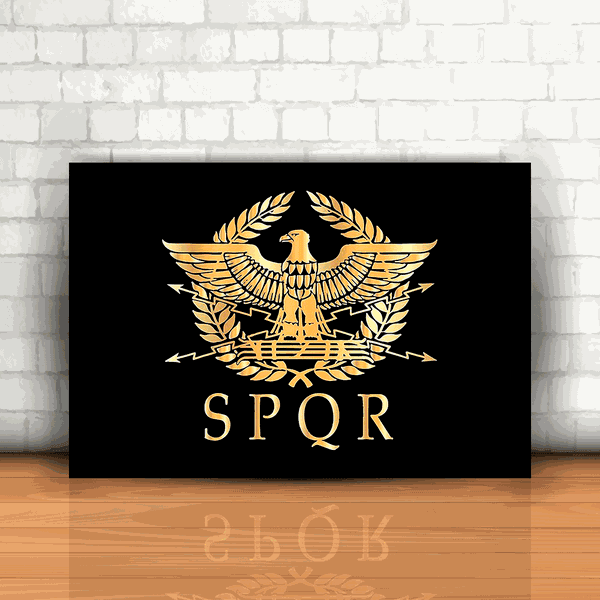 Placa Decorativa - O Senado e o Povo Romano