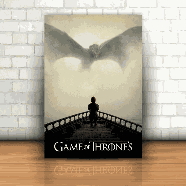 Placa Decorativa - Game of Thrones Tyrion e o Dragão