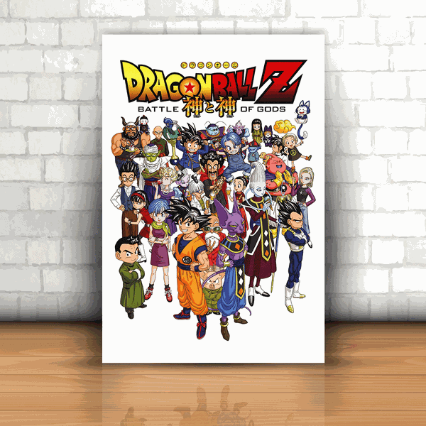 Quadro Decorativo Personagens Desenho Dragon Ball Z