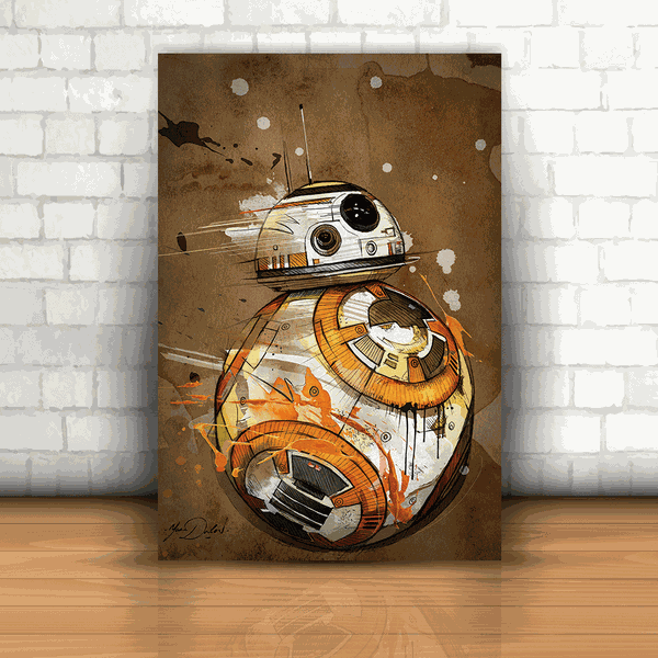 Placa Decorativa - Star Wars Robô BB-8