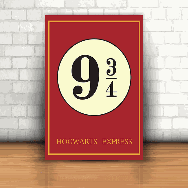 Placa Decorativa - Harry Potter Hogwarts Express
