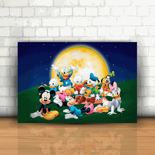 Placa Decorativa - Turma do Mickey
