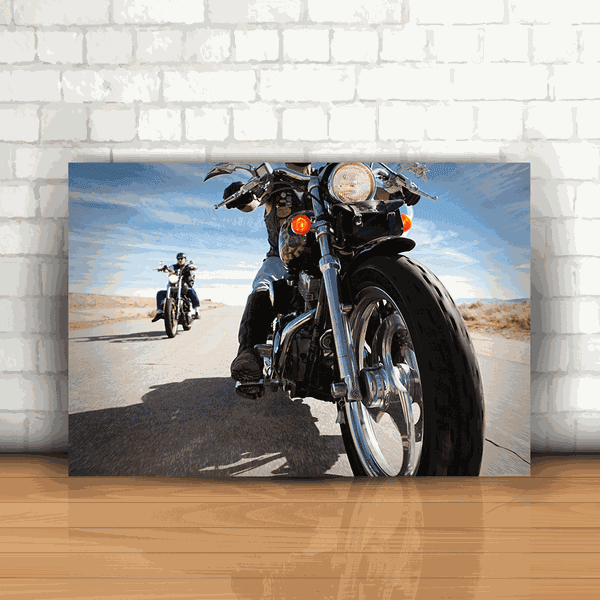 Placa Decorativa - Moto Route 66