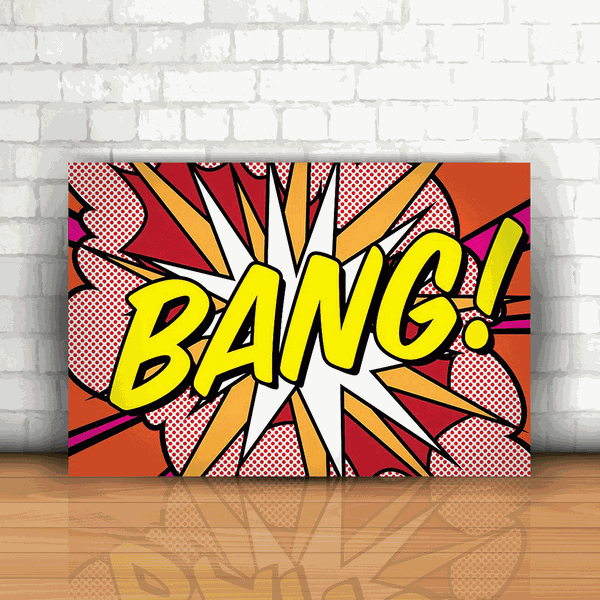 Placa Decorativa - Bang!